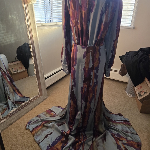 Fashion Nova Vibrant Long Sleeve Maxi Dress - Picture 7 of 9